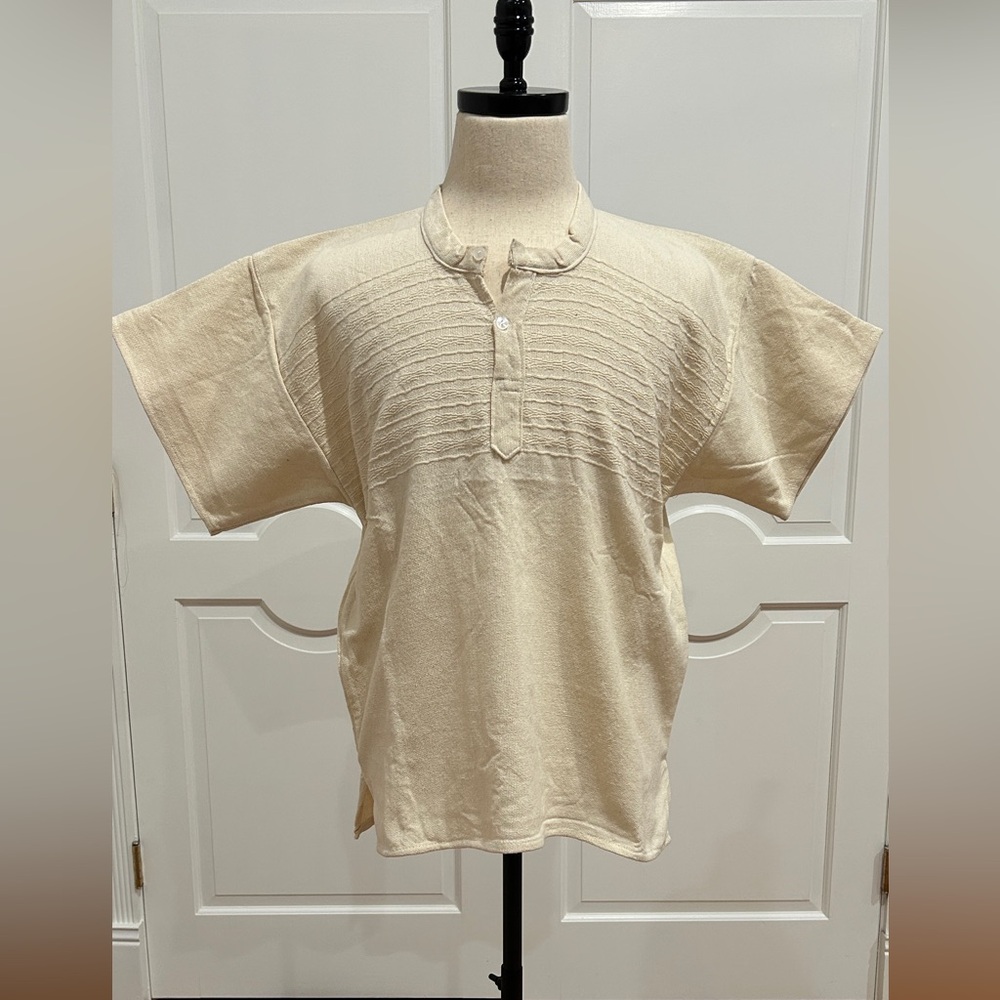 Medium hand made Beach Mexican Men’s shirt. Lightweight hippy, cotton, comfy.